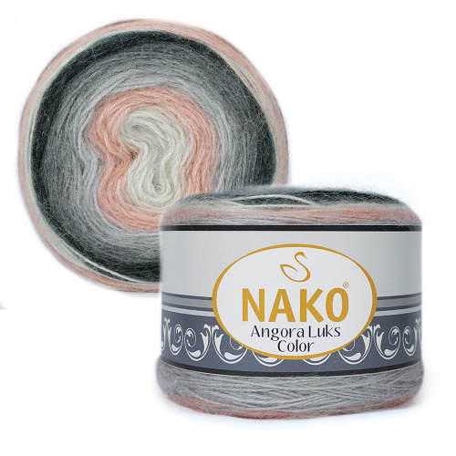 Купить пряжу NAKO ANGORA LUKS COLOR цвет 81916 производства фабрики NAKO