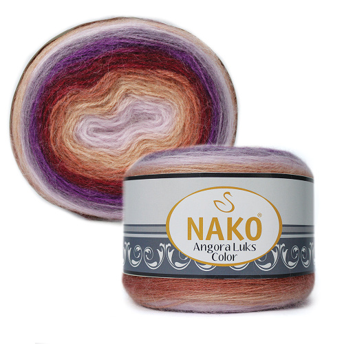 Купить пряжу NAKO ANGORA LUKS COLOR цвет 81918 производства фабрики NAKO