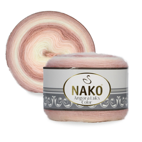 Купить пряжу NAKO ANGORA LUKS COLOR цвет 82358 производства фабрики NAKO
