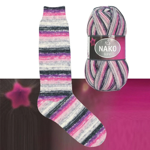 Купить пряжу NAKO BOHO KONSEPT цвет 32612 производства фабрики NAKO