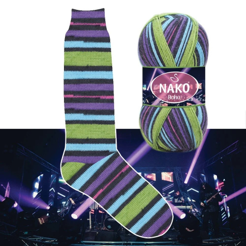 Купить пряжу NAKO BOHO KONSEPT цвет 81924 производства фабрики NAKO
