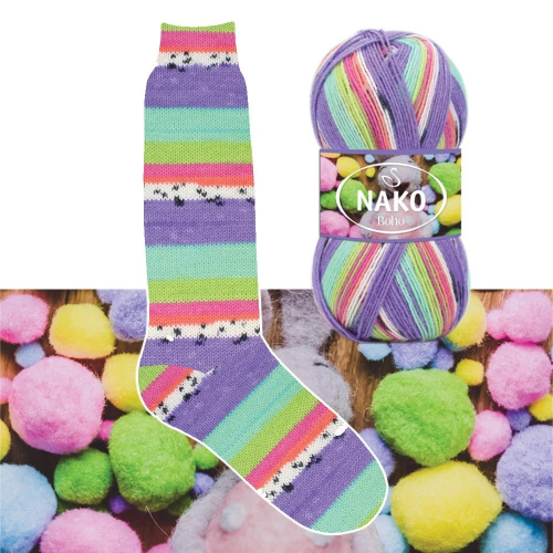 Купить пряжу NAKO BOHO KONSEPT цвет 81927 производства фабрики NAKO