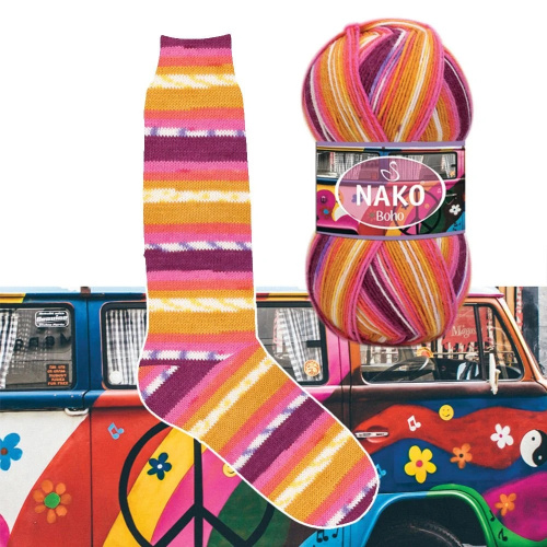 Купить пряжу NAKO BOHO KONSEPT цвет 82259 производства фабрики NAKO