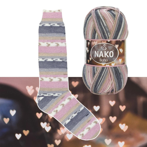 Купить пряжу NAKO BOHO KONSEPT цвет 82265 производства фабрики NAKO