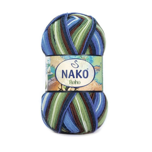 Купить пряжу NAKO BOHO KONSEPT цвет 82451 производства фабрики NAKO