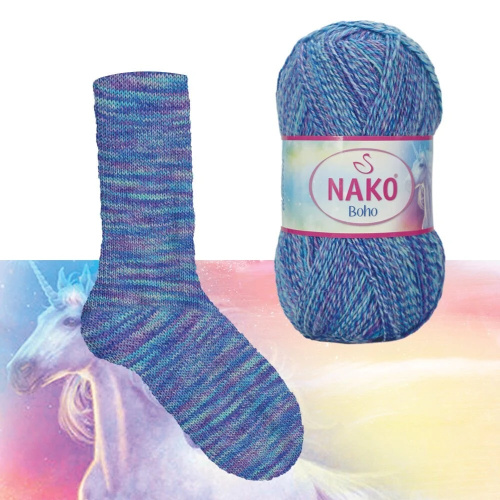 Купить пряжу NAKO BOHO KONSEPT цвет 87724 производства фабрики NAKO