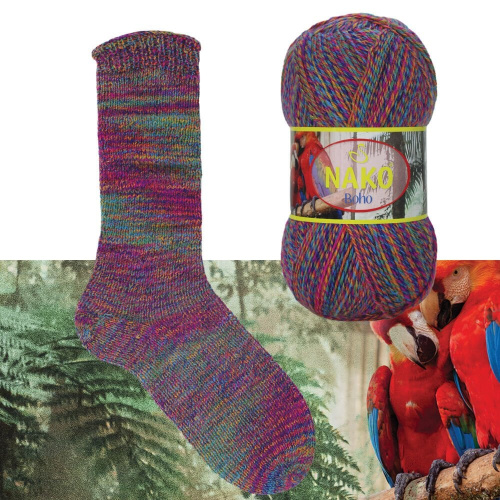 Купить пряжу NAKO BOHO KONSEPT цвет 87725 производства фабрики NAKO