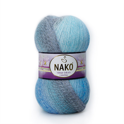 Купить пряжу NAKO MOHAIR DELICATE COLOR FLOW цвет 28084 производства фабрики NAKO
