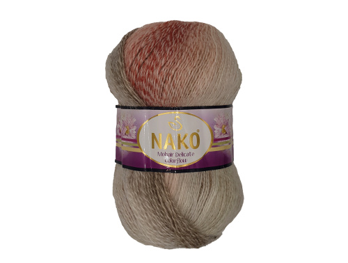 Купить пряжу NAKO MOHAIR DELICATE COLOR FLOW цвет 28090 производства фабрики NAKO