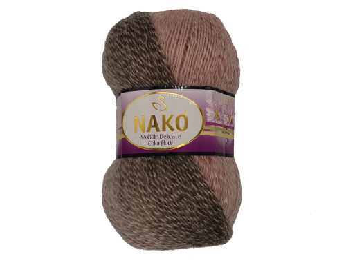 Купить пряжу NAKO MOHAIR DELICATE COLOR FLOW цвет 28096 производства фабрики NAKO