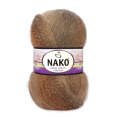 Купить пряжу NAKO MOHAIR DELICATE COLOR FLOW цвет 28139 производства фабрики NAKO