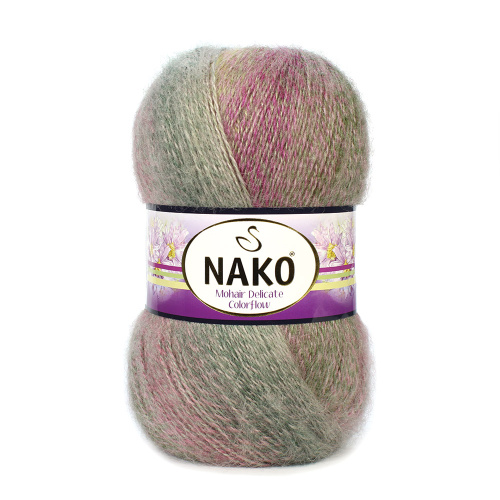 Купить пряжу NAKO MOHAIR DELICATE COLOR FLOW цвет 28140 производства фабрики NAKO