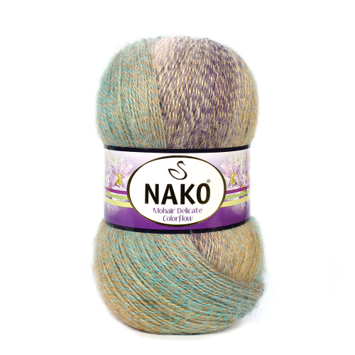 Купить пряжу NAKO MOHAIR DELICATE COLOR FLOW цвет 28141 производства фабрики NAKO