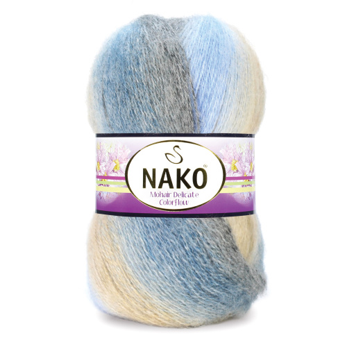Купить пряжу NAKO MOHAIR DELICATE COLOR FLOW цвет 7247 производства фабрики NAKO