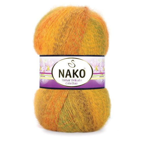 Купить пряжу NAKO MOHAIR DELICATE COLOR FLOW цвет 7252 производства фабрики NAKO