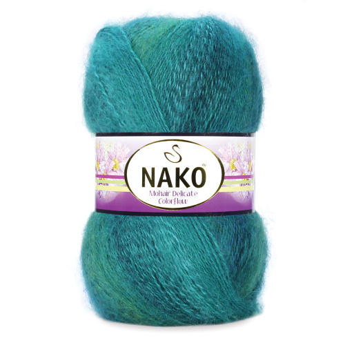 Купить пряжу NAKO MOHAIR DELICATE COLOR FLOW цвет 7936 производства фабрики NAKO
