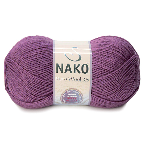 Купить пряжу NAKO PURE WOOL 3.5 цвет 569 производства фабрики NAKO