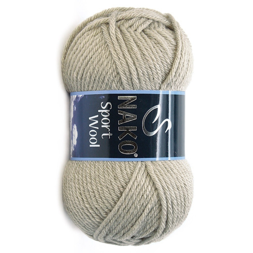 Купить пряжу NAKO SPORT WOOL цвет 10007 производства фабрики NAKO