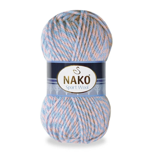 Купить пряжу NAKO SPORT WOOL цвет 21328 производства фабрики NAKO