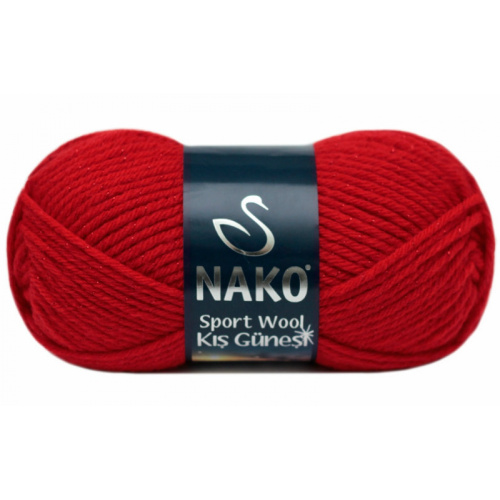 Купить пряжу NAKO SPORT WOOL KIS GUNESI цвет 6454K производства фабрики NAKO