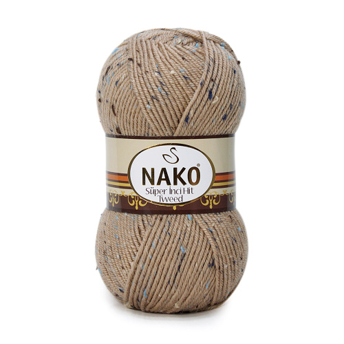 Купить пряжу NAKO SUPER INCI HIT TWEED цвет 2449 производства фабрики NAKO