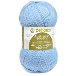 Купить пряжу ПЕХОРСКИЙ ТЕКСТИЛЬ Австралийский Меринос цвет 195-Незабудка производства фабрики ПЕХОРСКИЙ ТЕКСТИЛЬ