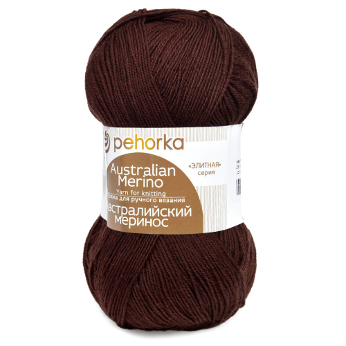 Купить пряжу ПЕХОРСКИЙ ТЕКСТИЛЬ Австралийский Меринос цвет 251-Коричневый производства фабрики ПЕХОРСКИЙ ТЕКСТИЛЬ
