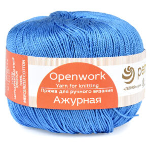 Купить пряжу ПЕХОРСКИЙ ТЕКСТИЛЬ Ажурная цвет 15-Тёмно-голубой производства фабрики ПЕХОРСКИЙ ТЕКСТИЛЬ
