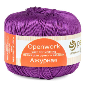 Купить пряжу ПЕХОРСКИЙ ТЕКСТИЛЬ Ажурная цвет 179-Фиалка производства фабрики ПЕХОРСКИЙ ТЕКСТИЛЬ