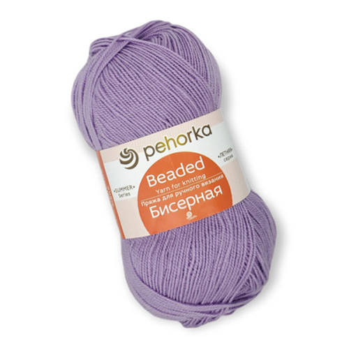Купить пряжу ПЕХОРСКИЙ ТЕКСТИЛЬ Бисерная цвет 178-Св.сиреневый производства фабрики ПЕХОРСКИЙ ТЕКСТИЛЬ