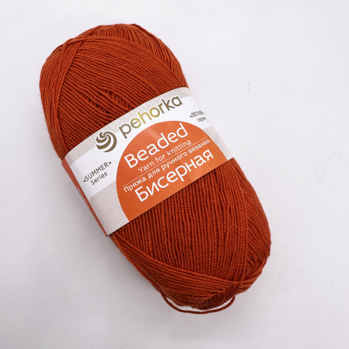 Купить пряжу ПЕХОРСКИЙ ТЕКСТИЛЬ Бисерная цвет 250-Рябина производства фабрики ПЕХОРСКИЙ ТЕКСТИЛЬ