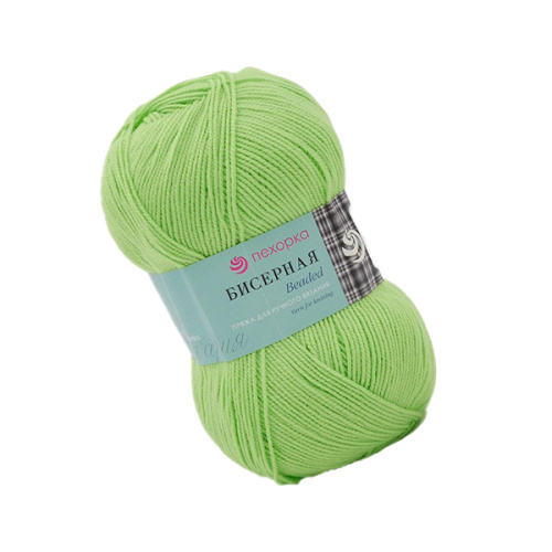 Купить пряжу ПЕХОРСКИЙ ТЕКСТИЛЬ Бисерная цвет 483-Незрелый лимон производства фабрики ПЕХОРСКИЙ ТЕКСТИЛЬ