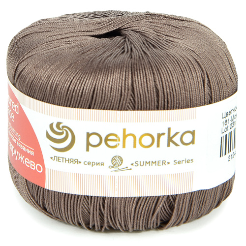 Купить пряжу ПЕХОРСКИЙ ТЕКСТИЛЬ Цветное Кружево цвет 161-Мокко производства фабрики ПЕХОРСКИЙ ТЕКСТИЛЬ