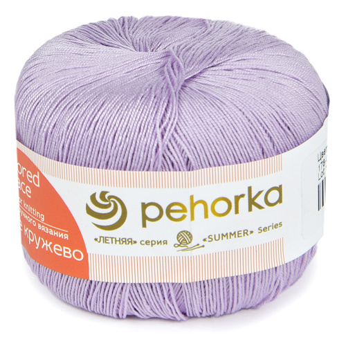 Купить пряжу ПЕХОРСКИЙ ТЕКСТИЛЬ Цветное Кружево цвет 178-Св.сиреневый производства фабрики ПЕХОРСКИЙ ТЕКСТИЛЬ