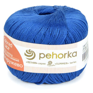 Купить пряжу ПЕХОРСКИЙ ТЕКСТИЛЬ Цветное Кружево цвет 26-Василёк производства фабрики ПЕХОРСКИЙ ТЕКСТИЛЬ