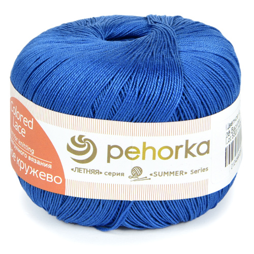 Купить пряжу ПЕХОРСКИЙ ТЕКСТИЛЬ Цветное Кружево цвет 26-Василёк производства фабрики ПЕХОРСКИЙ ТЕКСТИЛЬ