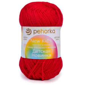 Купить пряжу ПЕХОРСКИЙ ТЕКСТИЛЬ Детская Новинка цвет 06-Красный производства фабрики ПЕХОРСКИЙ ТЕКСТИЛЬ