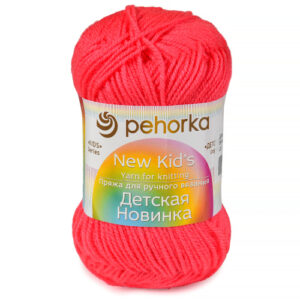 Купить пряжу ПЕХОРСКИЙ ТЕКСТИЛЬ Детская Новинка цвет 58-Коралл производства фабрики ПЕХОРСКИЙ ТЕКСТИЛЬ