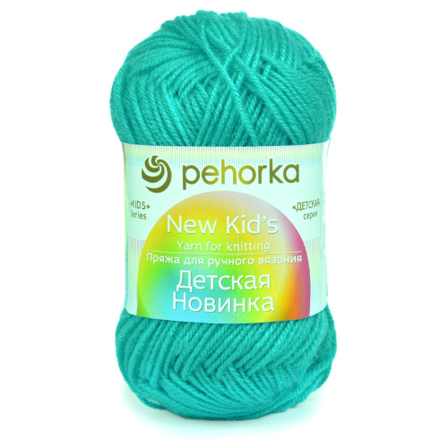 Купить пряжу ПЕХОРСКИЙ ТЕКСТИЛЬ Детская Новинка цвет 581-Св.изумруд производства фабрики ПЕХОРСКИЙ ТЕКСТИЛЬ
