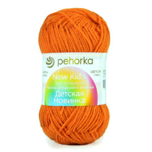 Купить пряжу ПЕХОРСКИЙ ТЕКСТИЛЬ Детская Новинка цвет 79-Календула производства фабрики ПЕХОРСКИЙ ТЕКСТИЛЬ