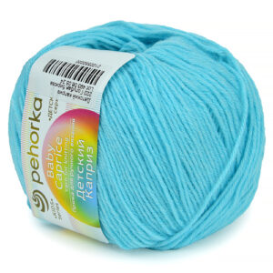 Купить пряжу ПЕХОРСКИЙ ТЕКСТИЛЬ Детский Каприз цвет 222-Голубая бирюза производства фабрики ПЕХОРСКИЙ ТЕКСТИЛЬ