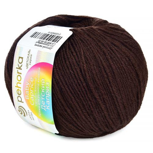 Купить пряжу ПЕХОРСКИЙ ТЕКСТИЛЬ Детский Каприз цвет 251-Коричневый производства фабрики ПЕХОРСКИЙ ТЕКСТИЛЬ