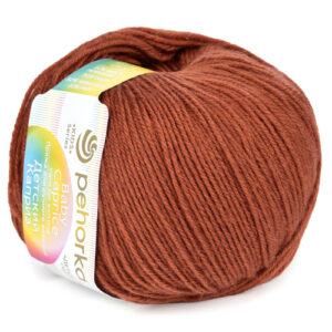 Купить пряжу ПЕХОРСКИЙ ТЕКСТИЛЬ Детский Каприз цвет 338-Кирпичный производства фабрики ПЕХОРСКИЙ ТЕКСТИЛЬ