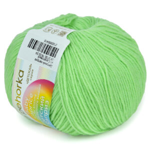 Купить пряжу ПЕХОРСКИЙ ТЕКСТИЛЬ Детский Каприз цвет 41-Салатовый производства фабрики ПЕХОРСКИЙ ТЕКСТИЛЬ