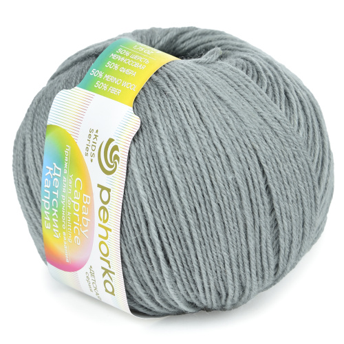 Купить пряжу ПЕХОРСКИЙ ТЕКСТИЛЬ Детский Каприз цвет 48-Серый производства фабрики ПЕХОРСКИЙ ТЕКСТИЛЬ