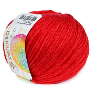 Купить пряжу ПЕХОРСКИЙ ТЕКСТИЛЬ Детский Каприз Тёплый цвет 06-Красный производства фабрики ПЕХОРСКИЙ ТЕКСТИЛЬ