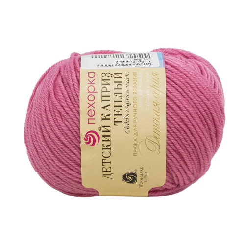 Купить пряжу ПЕХОРСКИЙ ТЕКСТИЛЬ Детский Каприз Тёплый цвет 11-Яр. Розовый производства фабрики ПЕХОРСКИЙ ТЕКСТИЛЬ