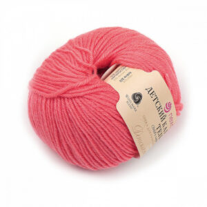 Купить пряжу ПЕХОРСКИЙ ТЕКСТИЛЬ Детский Каприз Тёплый цвет 1128-Красный коралл производства фабрики ПЕХОРСКИЙ ТЕКСТИЛЬ