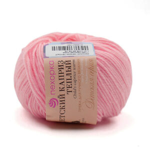 Купить пряжу ПЕХОРСКИЙ ТЕКСТИЛЬ Детский Каприз Тёплый цвет 1129-Нежная роза производства фабрики ПЕХОРСКИЙ ТЕКСТИЛЬ