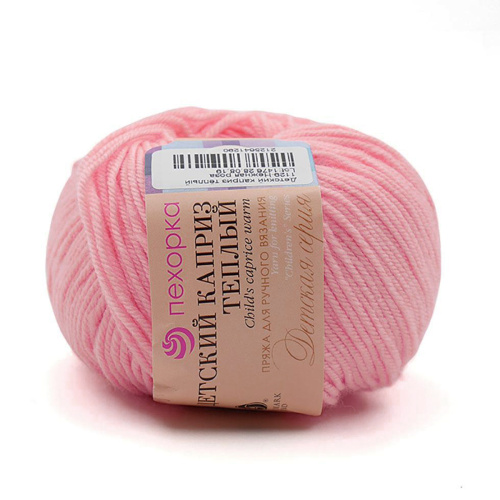 Купить пряжу ПЕХОРСКИЙ ТЕКСТИЛЬ Детский Каприз Тёплый цвет 1129-Нежная роза производства фабрики ПЕХОРСКИЙ ТЕКСТИЛЬ